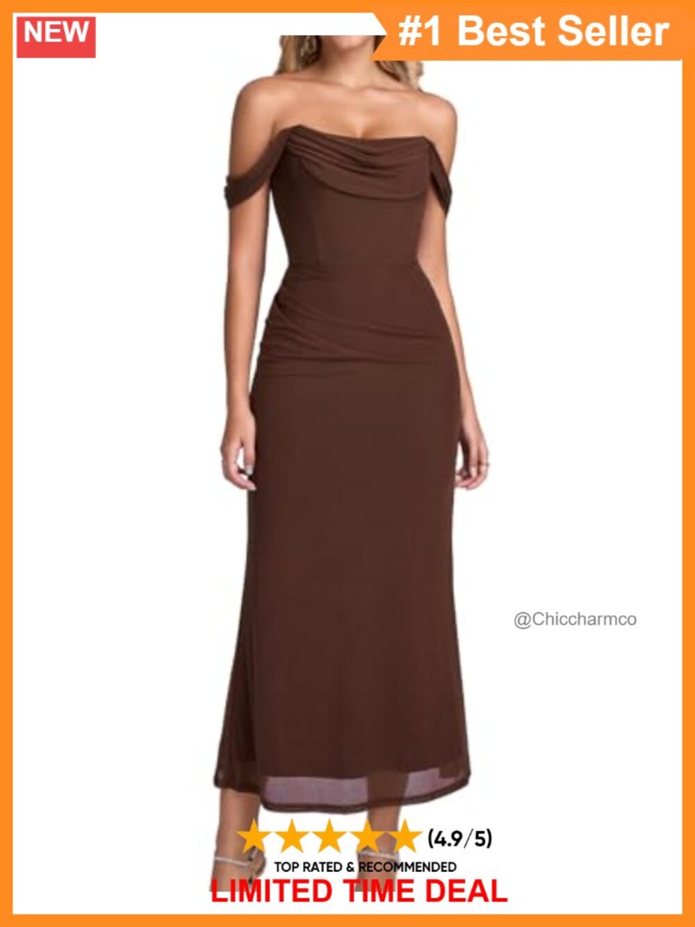 Off Shoulder Corset Bodycon Maxi Formal Wedding Guest Dress